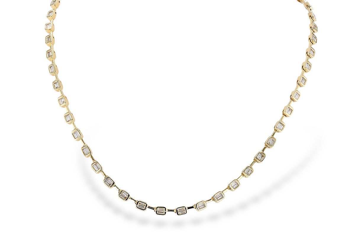 A319-96310: NECKLACE 2.05 TW BAGUETTES (17 INCHES)