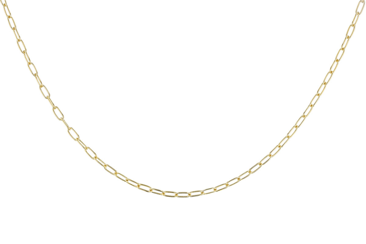 A319-97238: PAPERCLIP SM (18IN, 2.40MM, 14KT, LOBSTER CLASP)