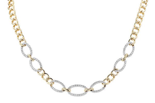 B319-93583: NECKLACE 1.12 TW (17")(INCLUDES BAR LINKS)