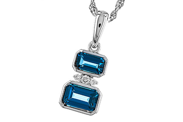 B320-84510: NECK .95 TW LONDON BLUE TOPAZ .98 TGW