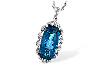 F236-29001: NECK 6.70 LONDON BLUE TOPAZ 6.81 TGW