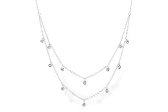 F319-92710: NECKLACE .22 TW (18 INCHES)