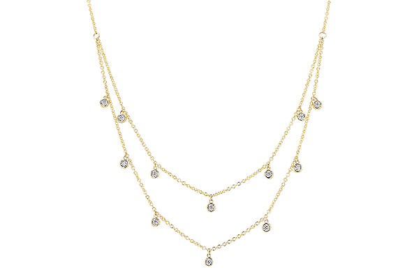 F319-92710: NECKLACE .22 TW (18 INCHES)