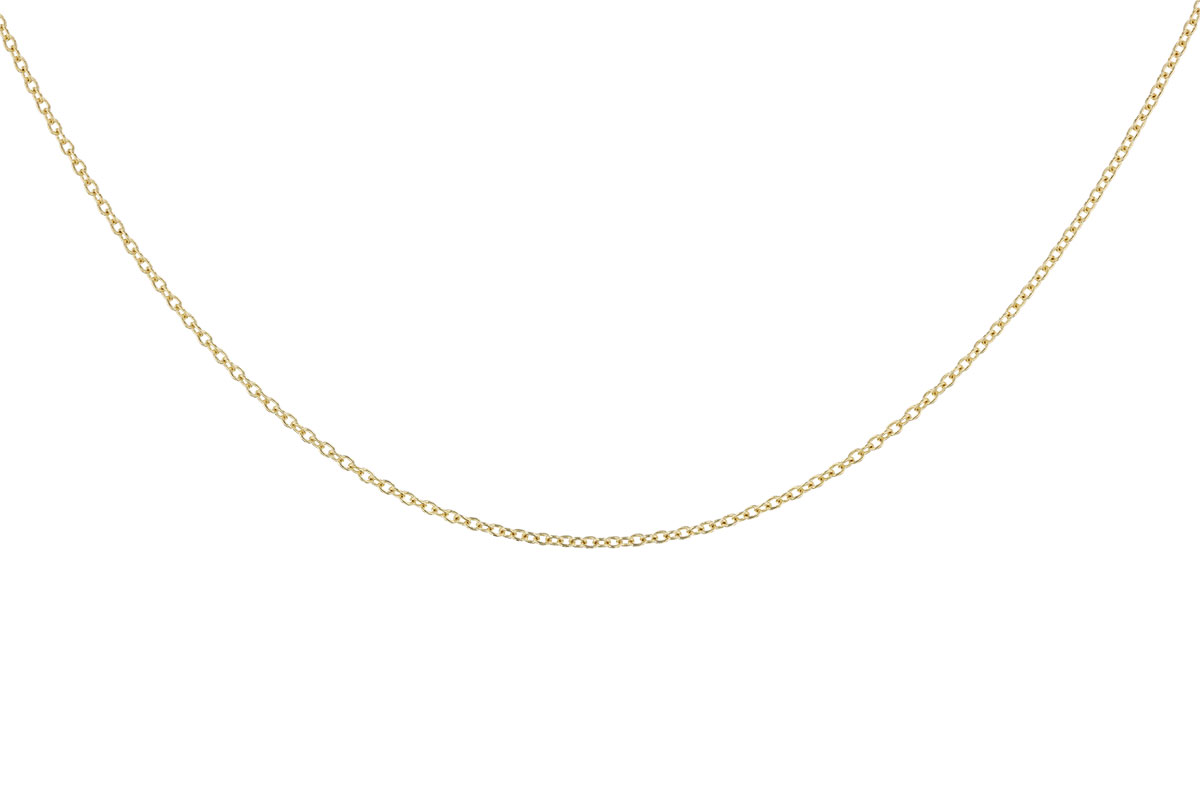 F319-98119: CABLE CHAIN (22IN, 1.3MM, 14KT, LOBSTER CLASP)