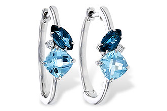 F320-86274: EARRINGS 1.82 TW BLUE TOPAZ 1.86 TGW
