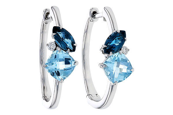 F320-86274: EARRINGS 1.82 TW BLUE TOPAZ 1.86 TGW