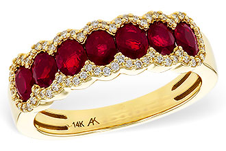 F320-89919: LDS WED RG 1.40 TW RUBY 1.57 TGW