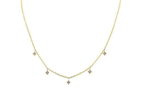 G319-99046: NECKLACE .19 TW (18")