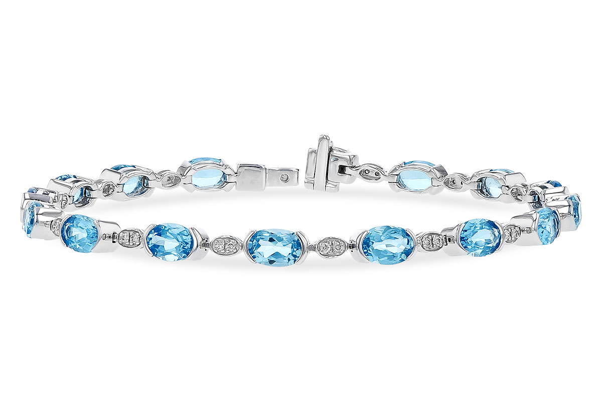 H319-91728: BRACELET 7.80 SWISS BLUE TOPAZ 7.96 TGW