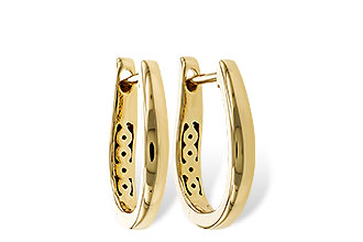 H320-88155: GOLD EARRINGS (15MM)