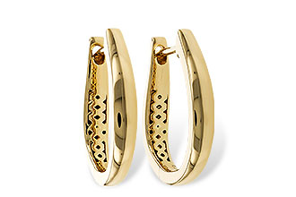 K320-88164: GOLD EARRINGS (17MM)